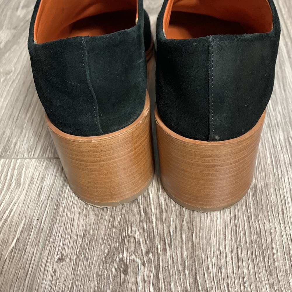 Everlane Suede Heel Mules Black Size 9.5 - Picture 6 of 16